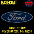 Tamco Paint Ford Bright Yellow OEM Color Code: 64 / M5574 Basecoat