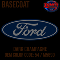 Tamco Paint Ford Dark Champagne OEM Color Code: 54 / M5690 Basecoat