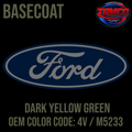 Tamco Paint Ford Dark Yellow Green OEM Color Code: 4V / M5233 Basecoat
