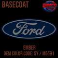 Tamco Paint Ford Ember OEM Color Code: 5Y / M5591 Basecoat