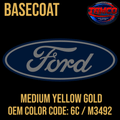 Tamco Paint OEM Medium Yellow Gold 6C / M3492 Basecoat