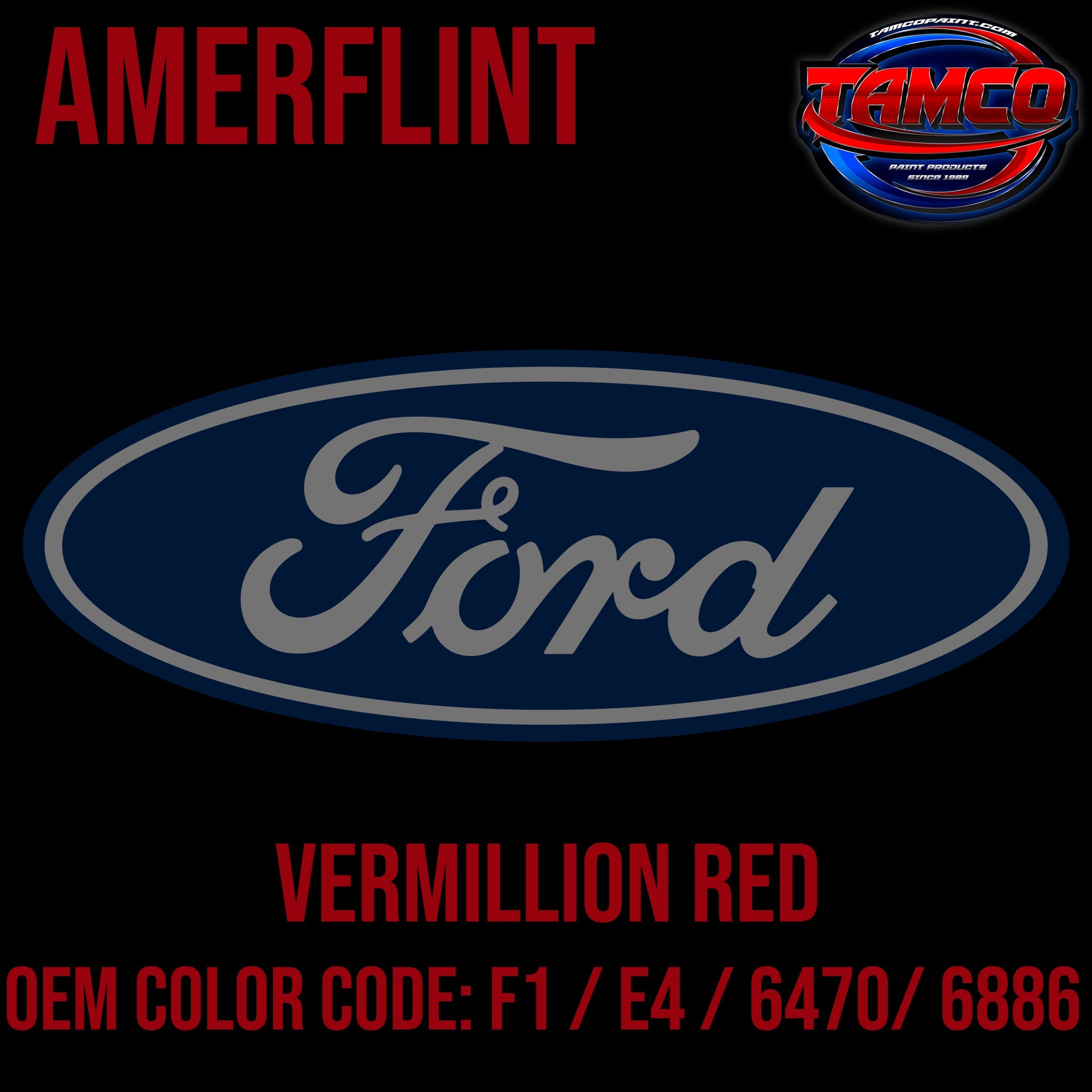 Ford Vermillion Red Amerflint OEM