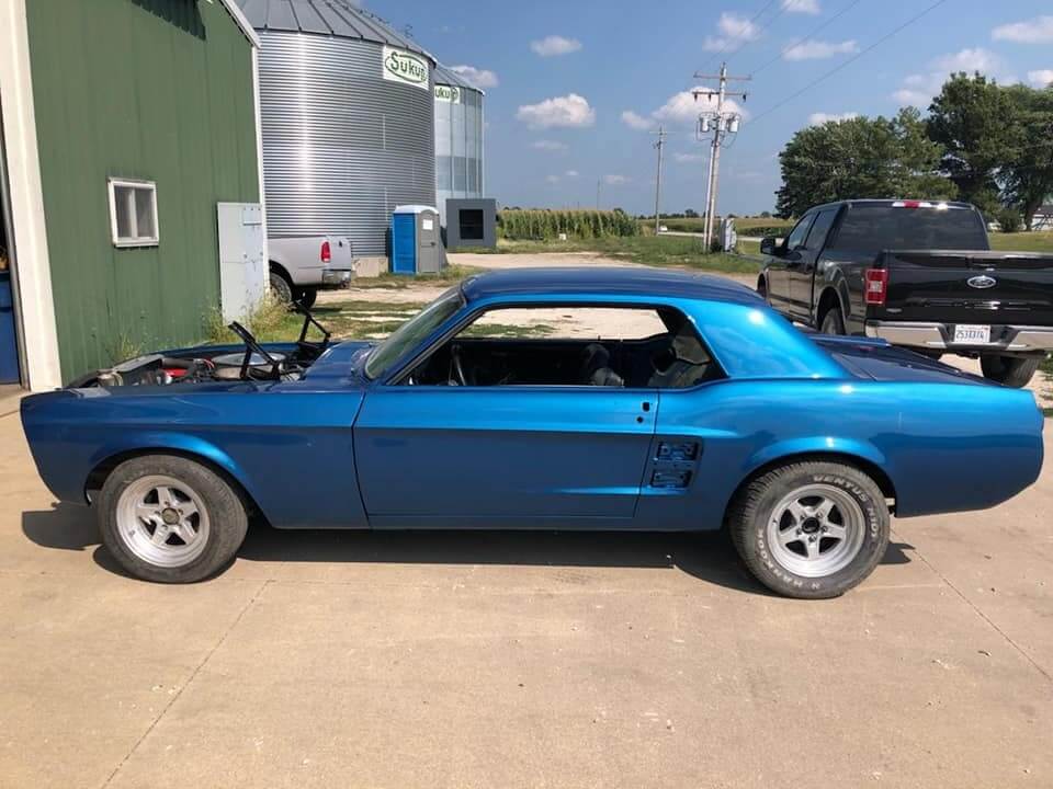 Tamco Paint Ford Acapulco Blue Metallic on 1967 Ford Mustang Coupe