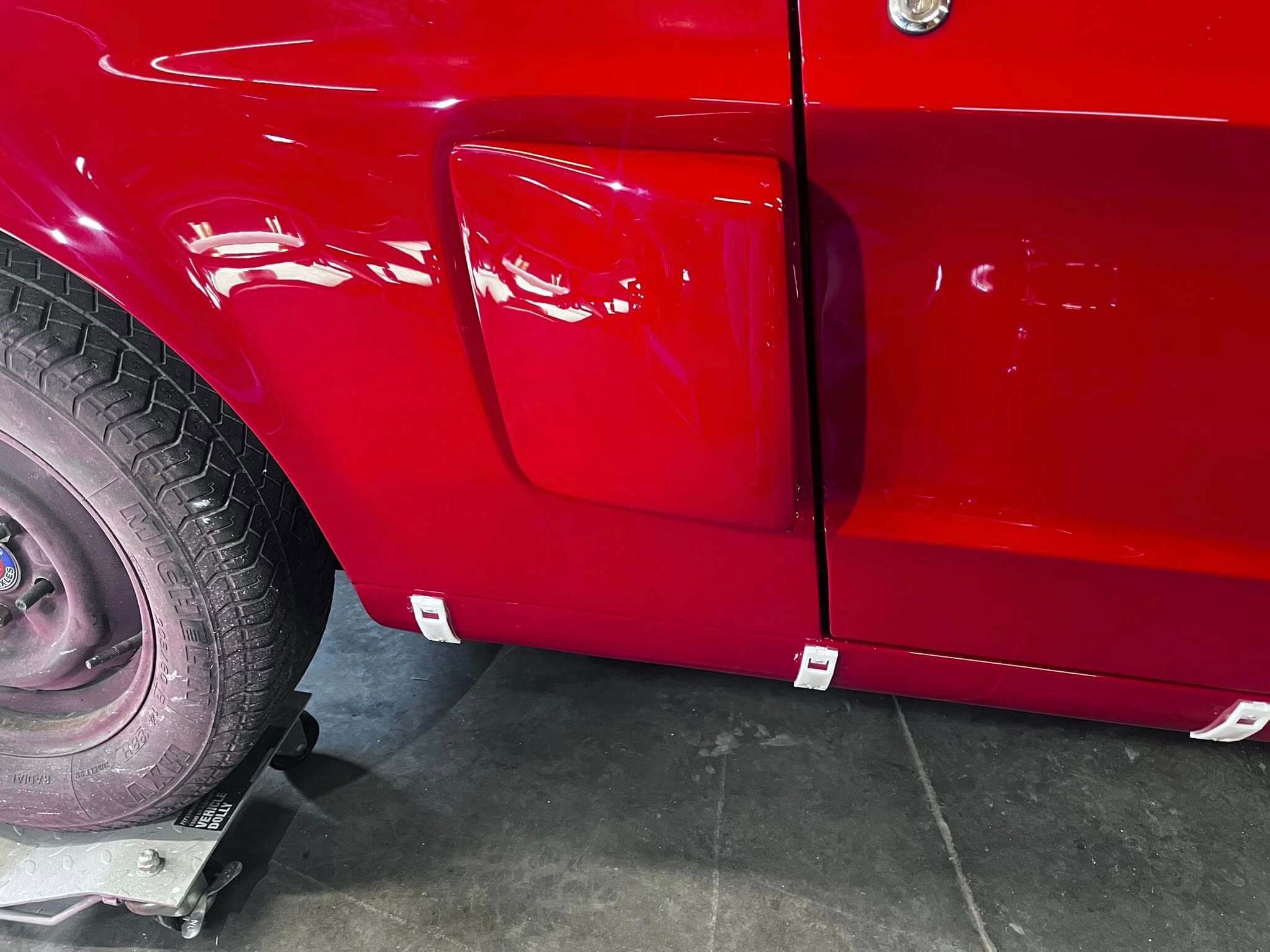 Tamco Paint Ford Candy Apple Red on Ford Mustang GT/CS