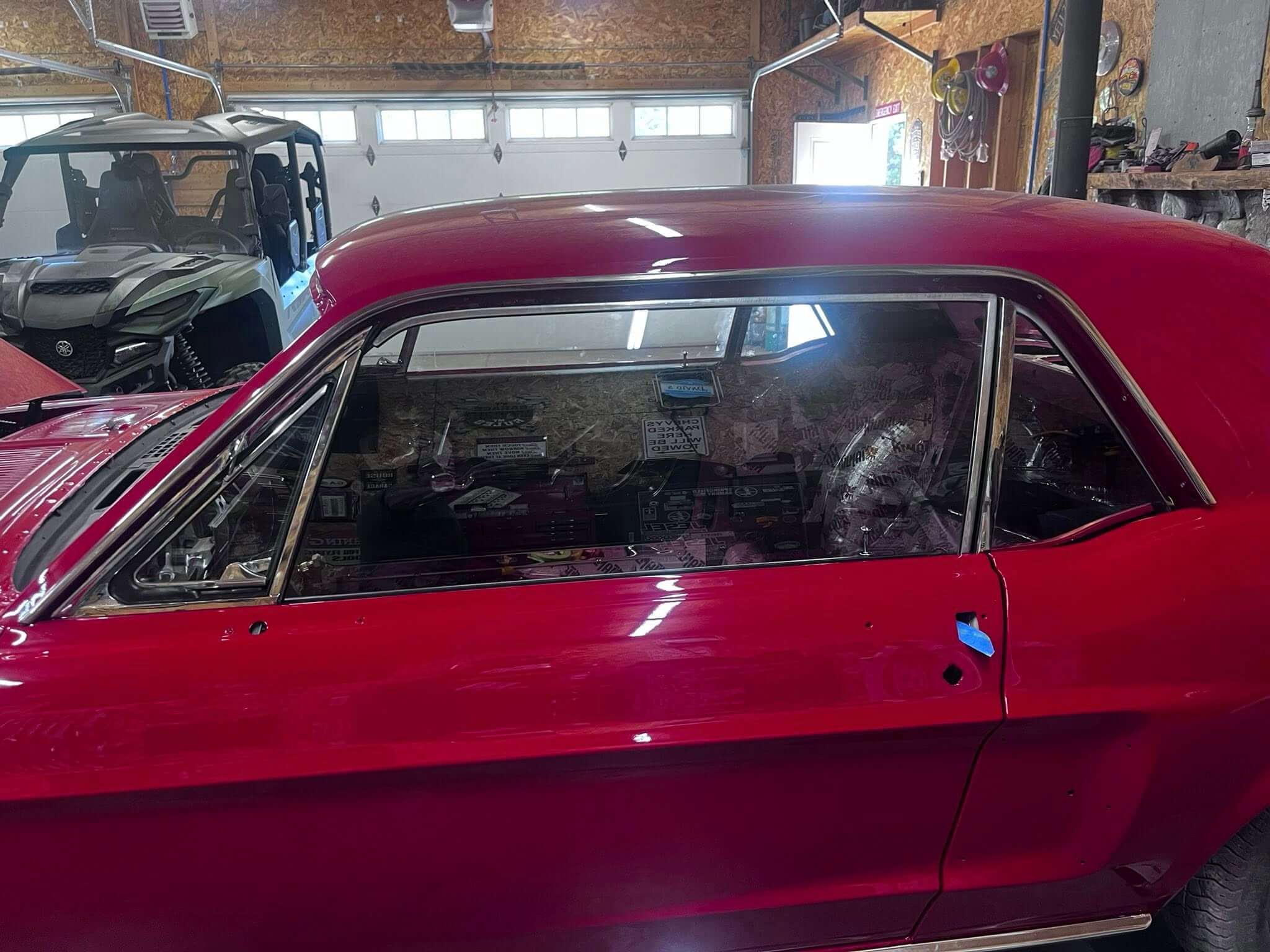 Tamco Paint Ford Candy Apple Red on Ford Mustang GT/CS