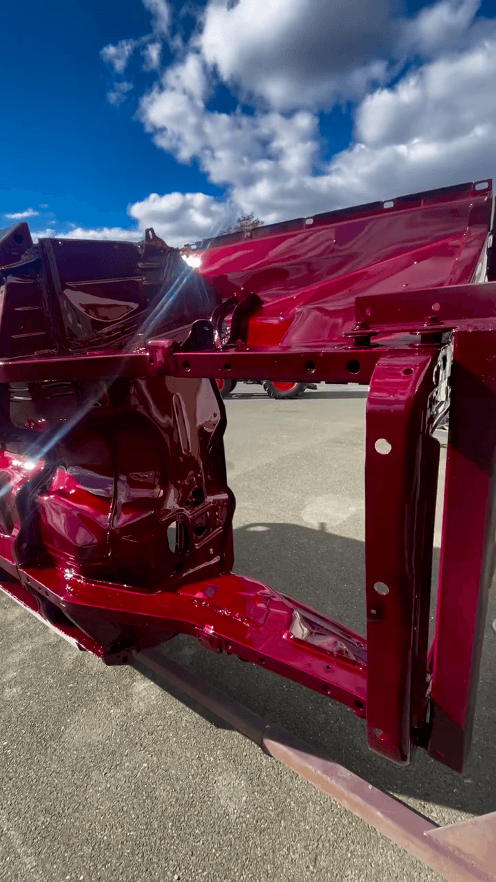 Tamco Paint Ford Candy Apple Red on 1968 Hemi Dart