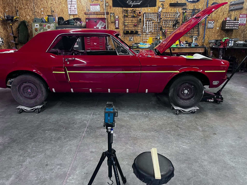 Tamco Paint Ford Candy Apple Red on Ford Mustang GT/CS