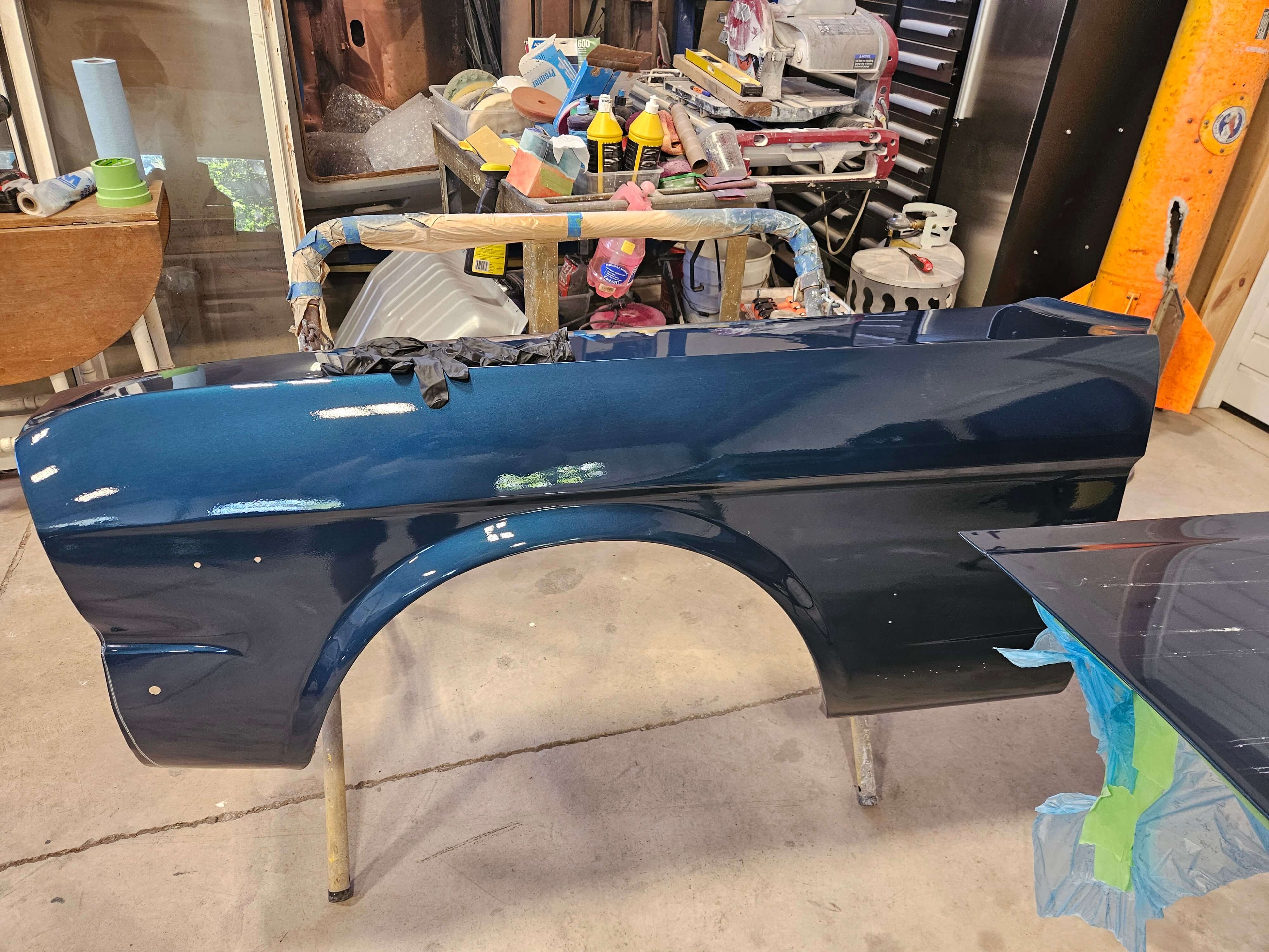Tamco Paint Ford Caspian Blue Metallic in 1966 Ford Mustang Coupe