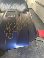 Tamco Paint Ford Kona Blue Pearl on 1969 Ford Mustang