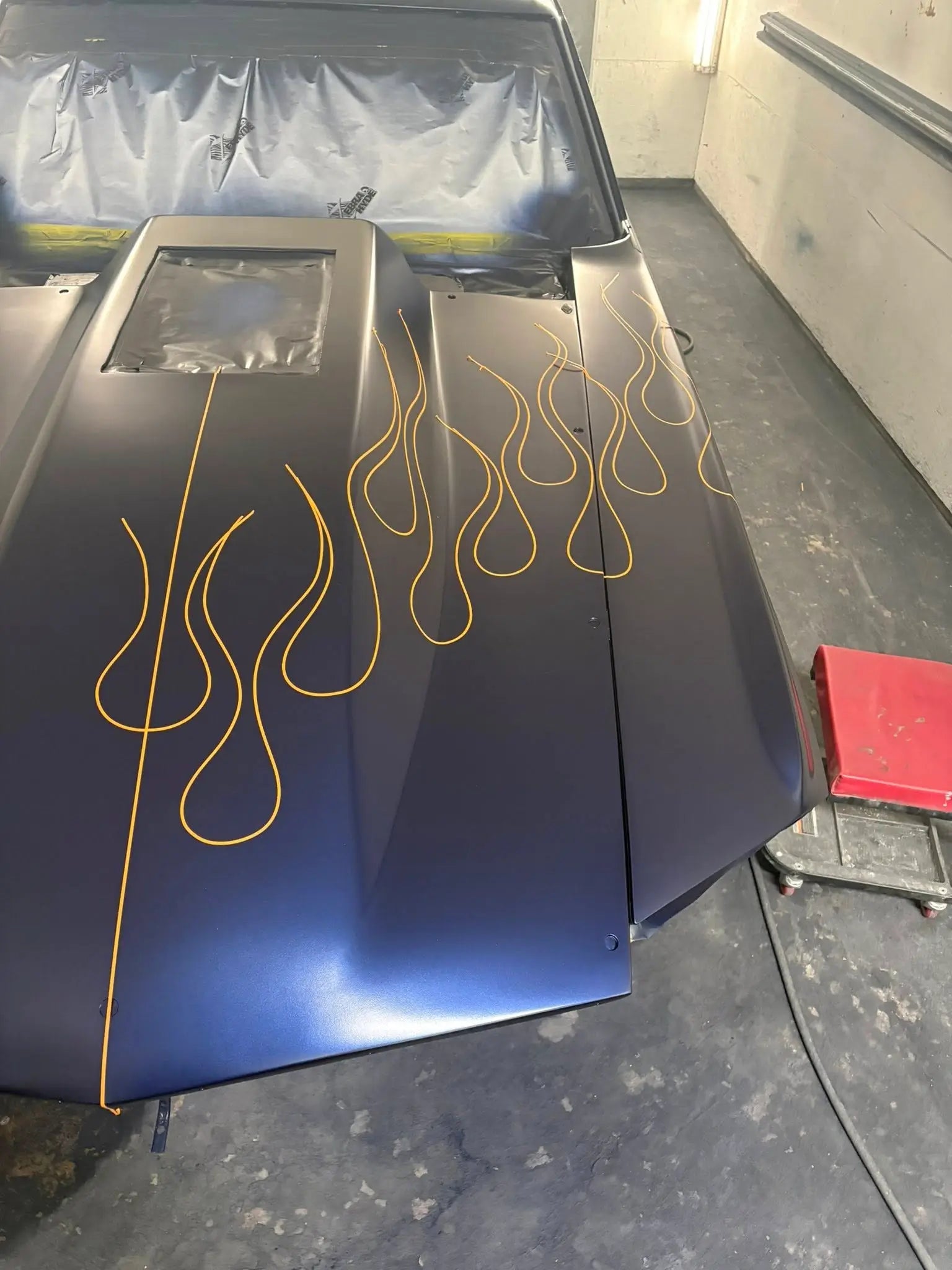 Tamco Paint Ford Kona Blue Pearl on 1969 Ford Mustang