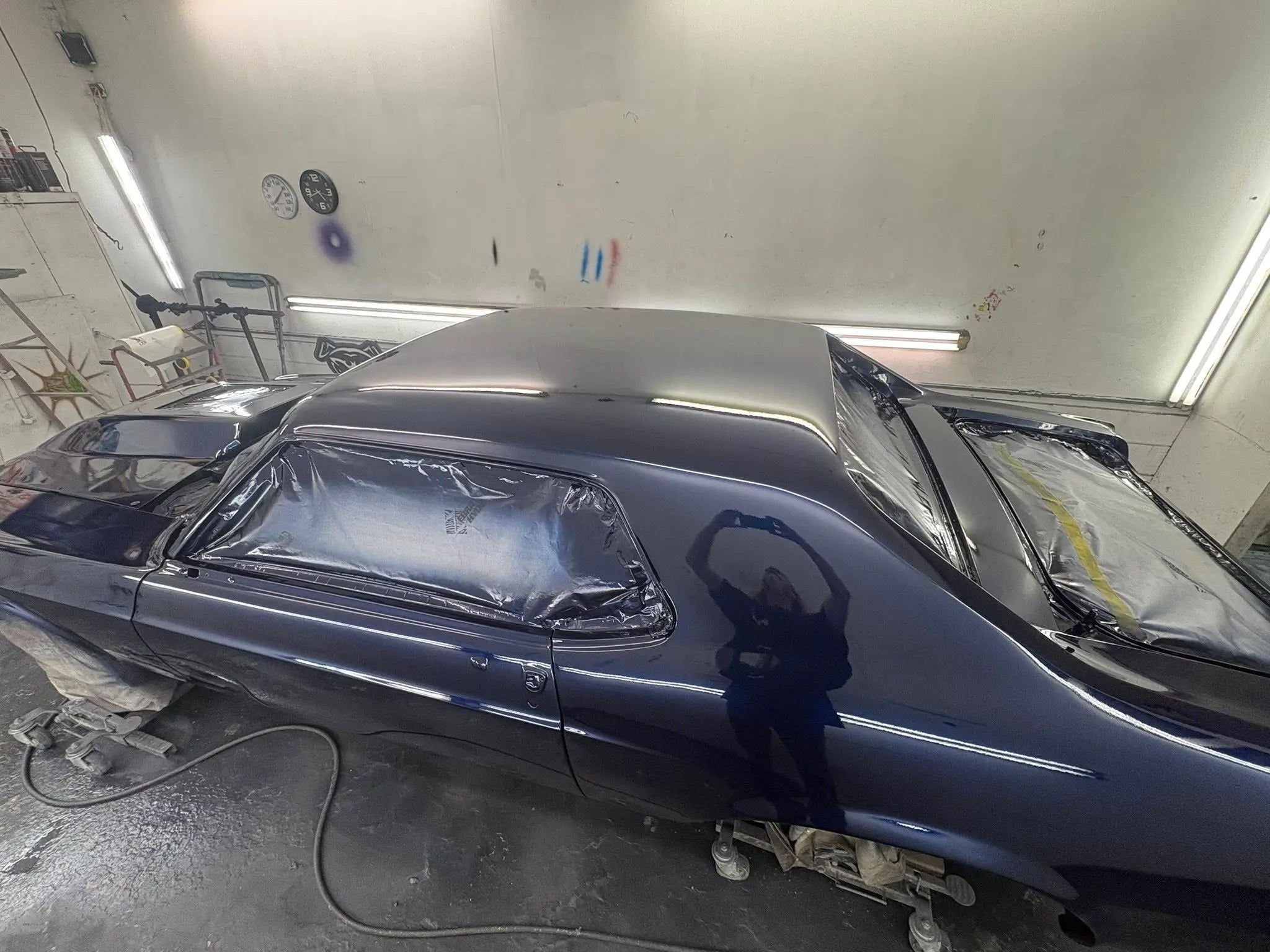 Tamco Paint Ford Kona Blue Pearl on 1969 Ford Mustang