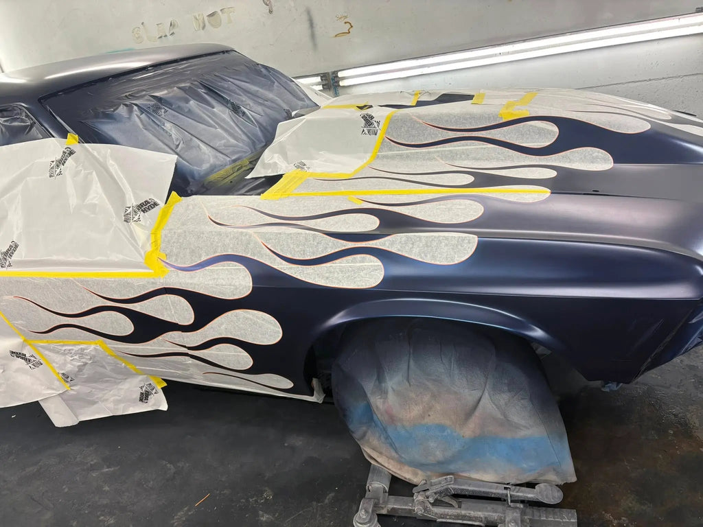 Tamco Paint Ford Kona Blue Pearl on 1969 Ford Mustang