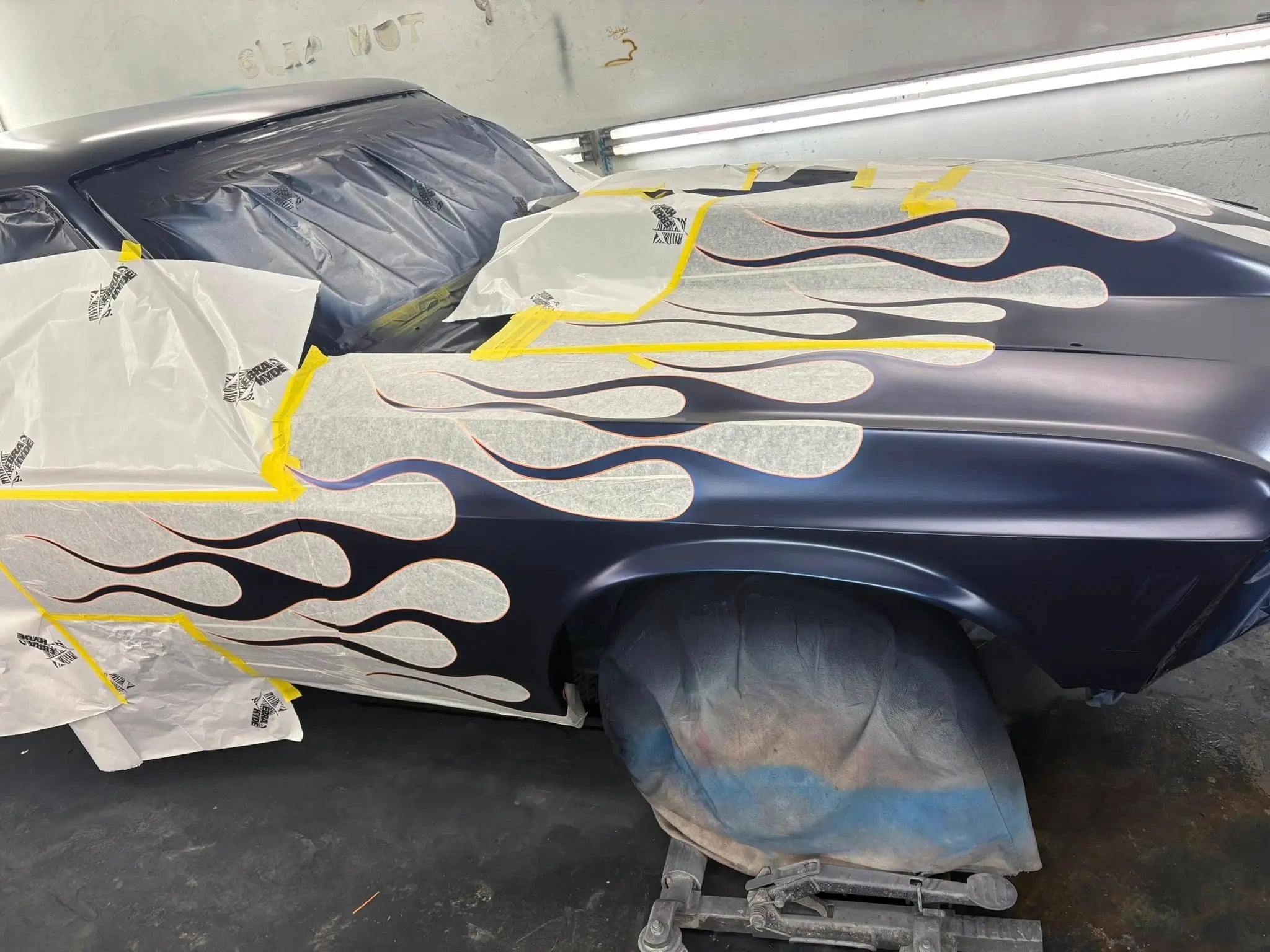 Tamco Paint Ford Kona Blue Pearl on 1969 Ford Mustang