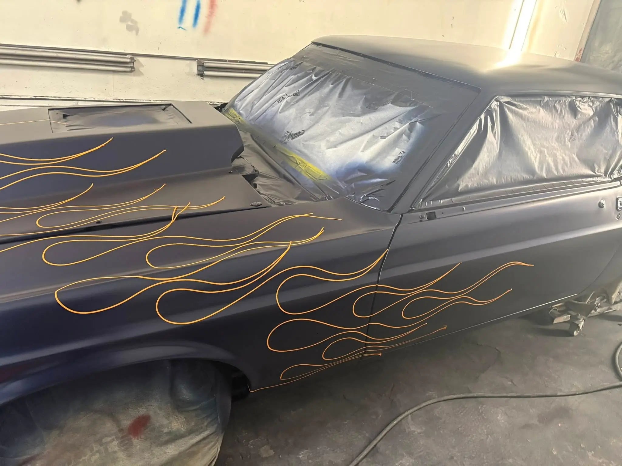 Tamco Paint Ford Kona Blue Pearl on 1969 Ford Mustang