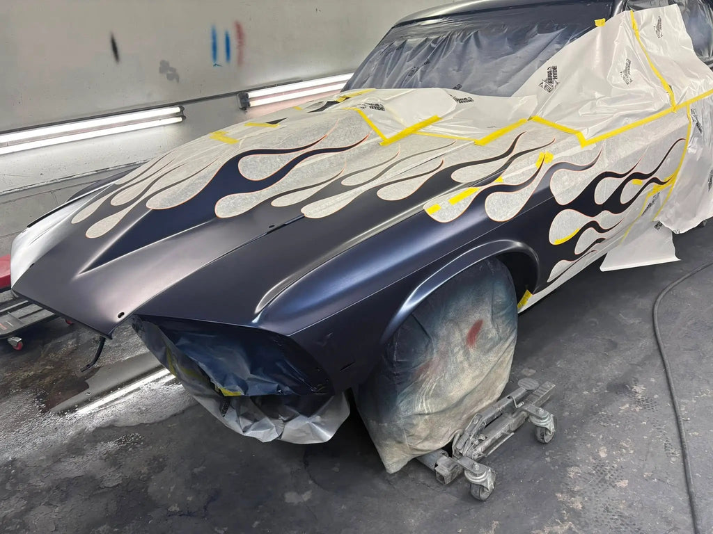 Tamco Paint Ford Kona Blue Pearl on 1969 Ford Mustang