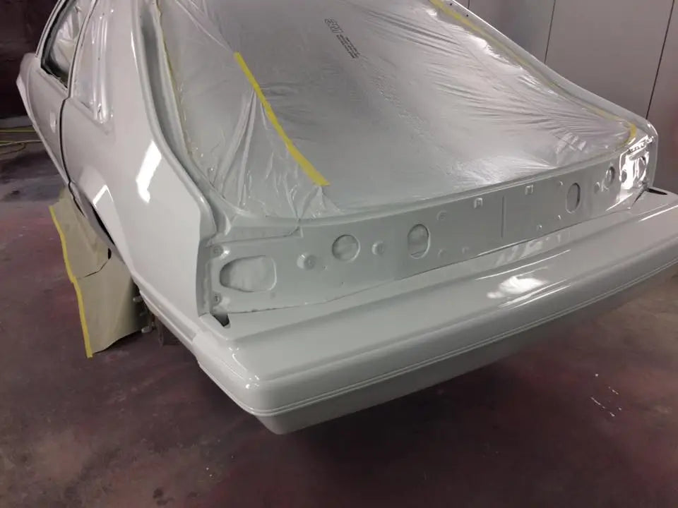 Tamco Paint Ford Oxford White on Ford Mustang 