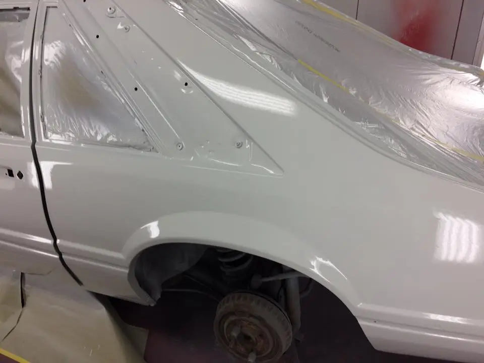 Tamco Paint Ford Oxford White on Ford Mustang 