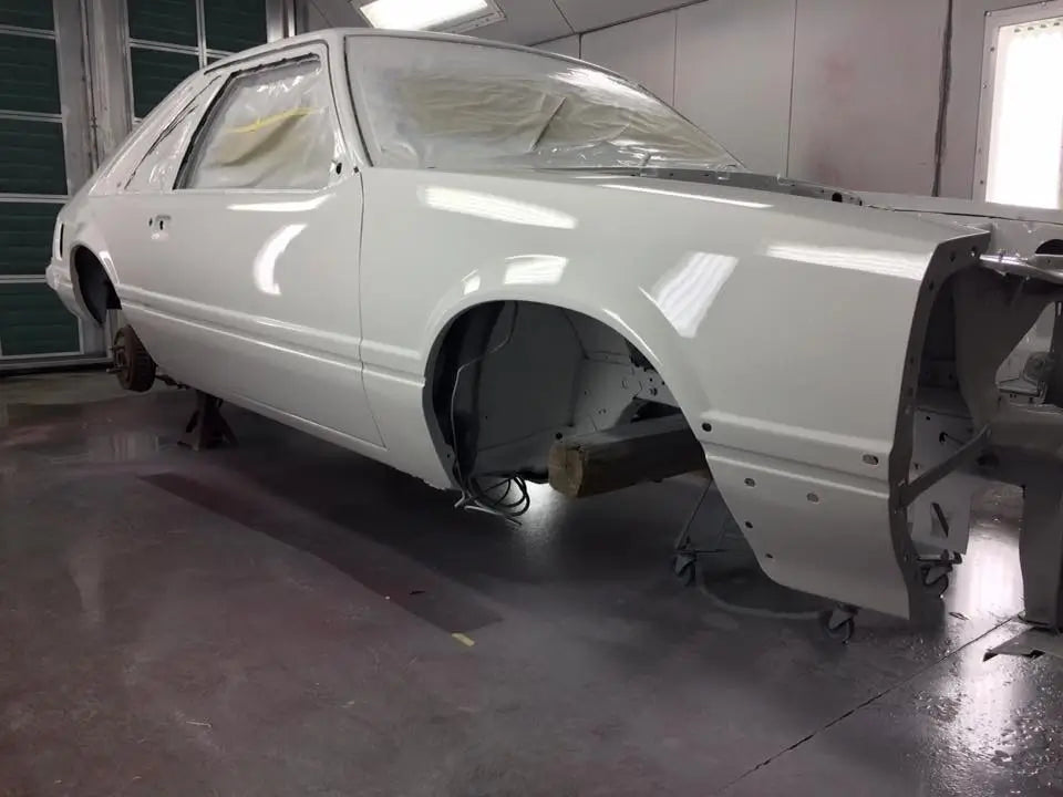Tamco Paint Ford Oxford White on Ford Mustang 