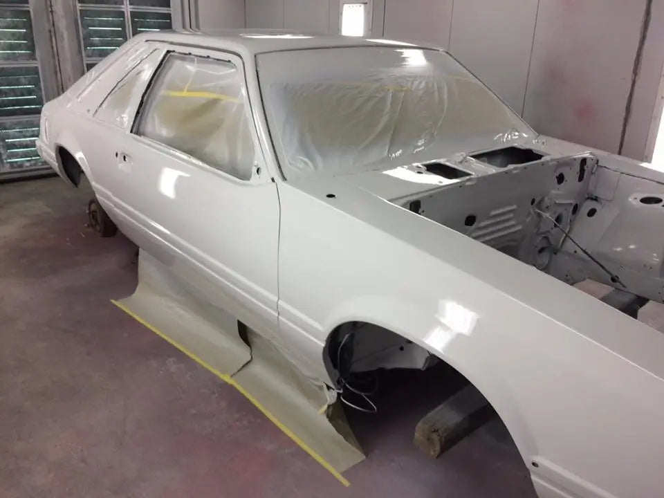 Tamco Paint Ford Oxford White on Ford Mustang 