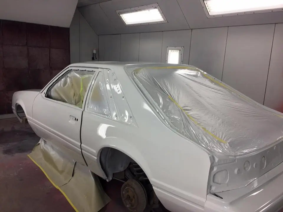 Tamco Paint Ford Oxford White on Ford Mustang 