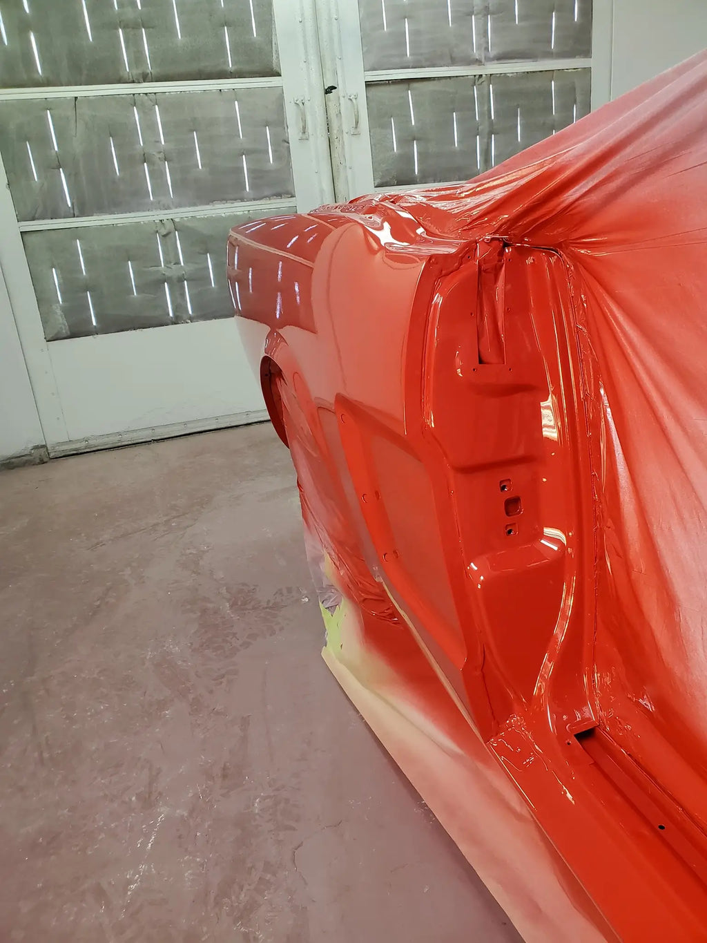Tamco Paint Ford Torch Red on 1967 Ford Mustang