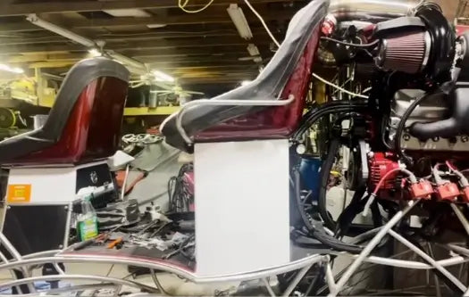 Tamco Paint Ford Candy Apple Red on Airboat Seat