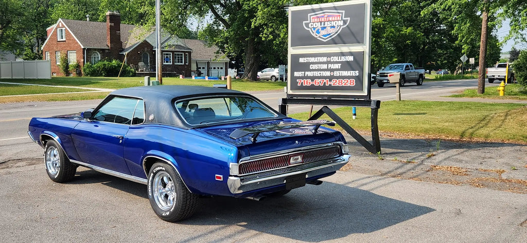 Tamco Paint Libery Blue on 1969 Mercury Cougar