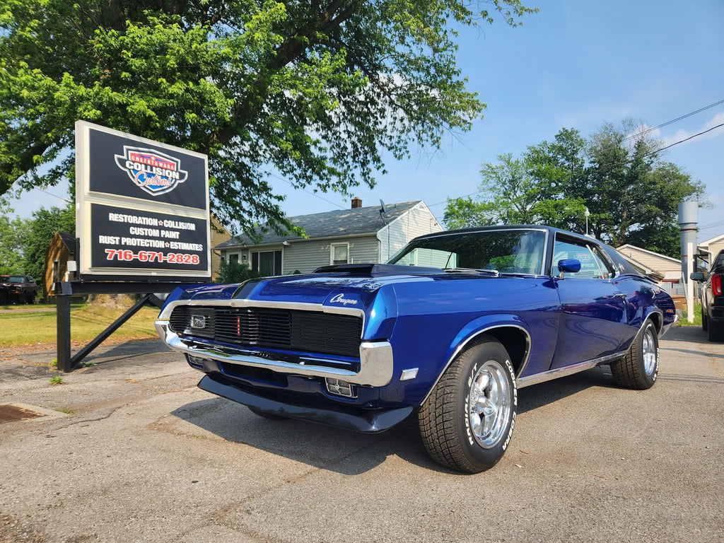 Tamco Paint Libery Blue on 1969 Mercury Cougar
