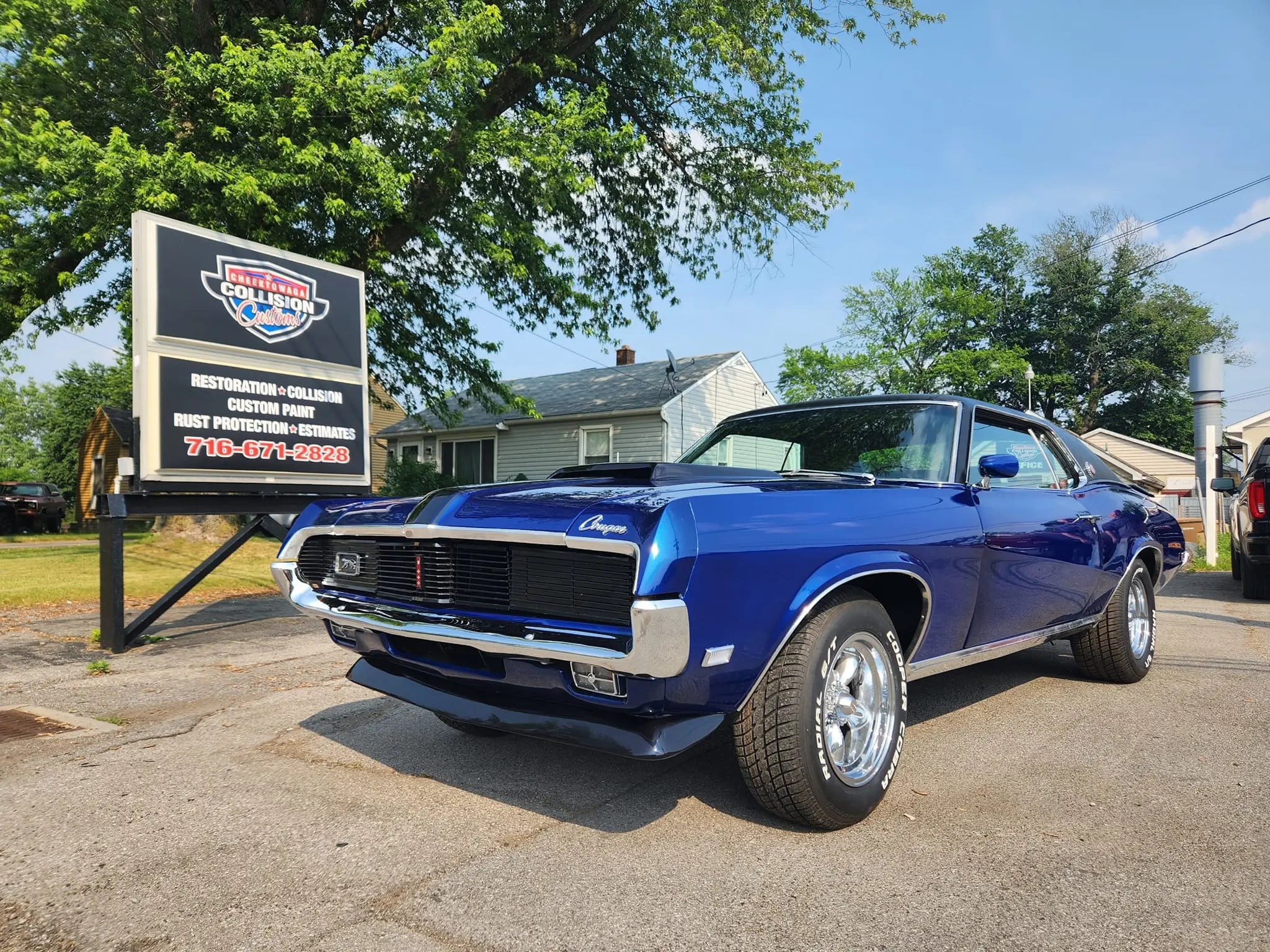 Tamco Paint Libery Blue on 1969 Mercury Cougar