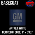 GM ANTIQUE  WHITE OEM BASECOAT
