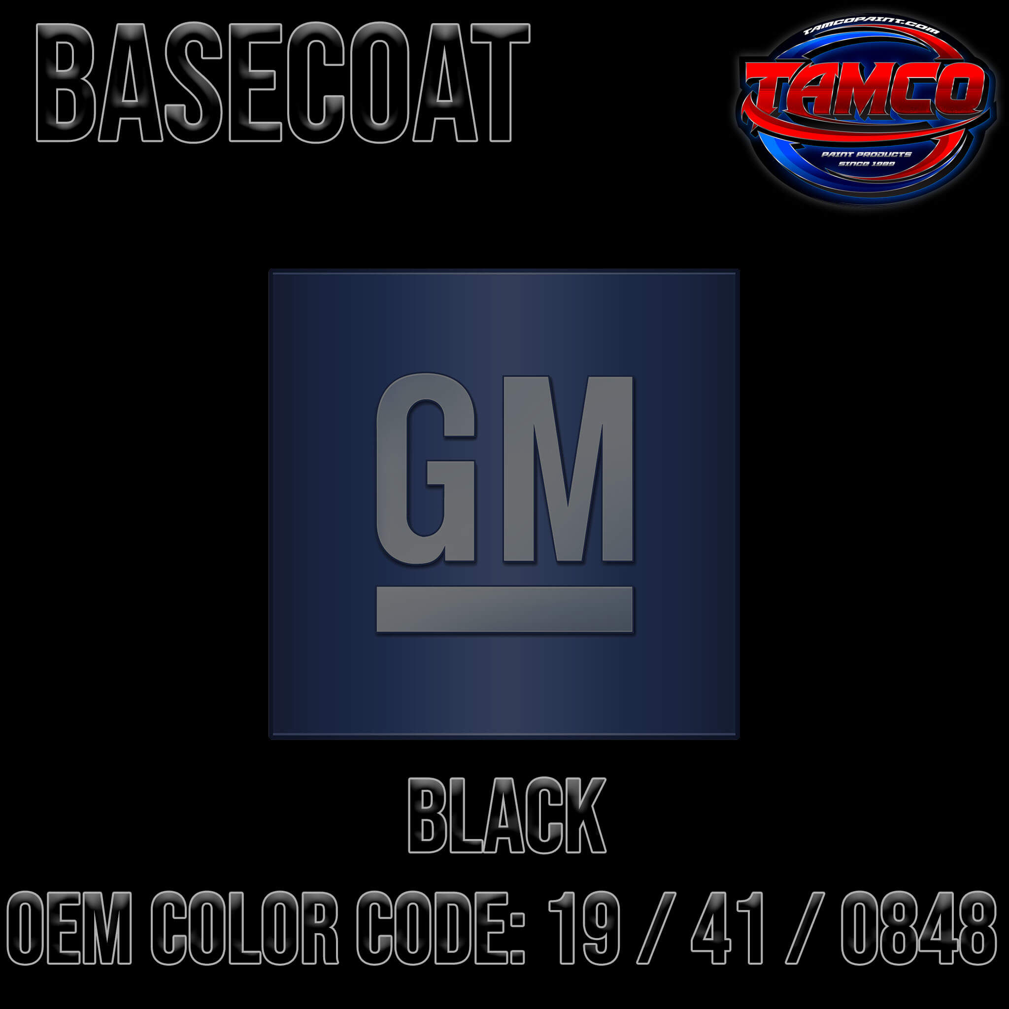 GM BLACK OEM BASECOAT