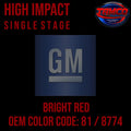 GM Bright Red | 81 / 8774 | 1984-2003 | OEM Hi-Impact Single Stage