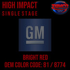 GM Bright Red | 81 / 8774 | 1984-2003 | OEM Hi-Impact Single Stage