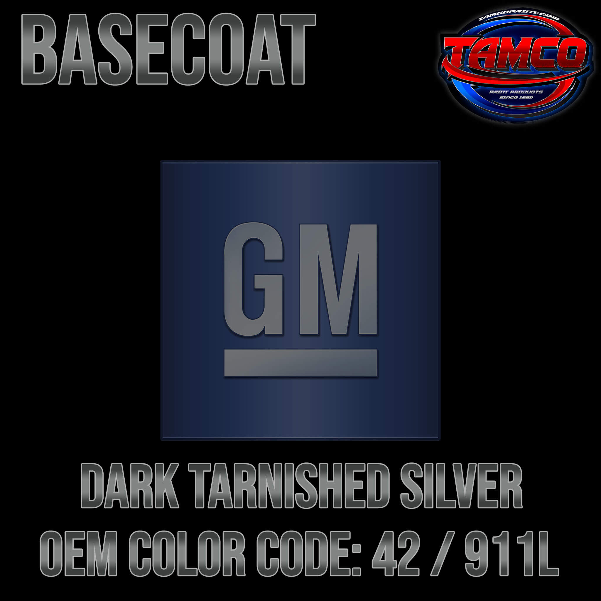 Dark Tarnished Silver OEM Basecoat