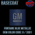 GM Fontaine Blue Metallic OEM Basecoat