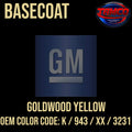 GM Goldwood Yellow OEM Basecoat