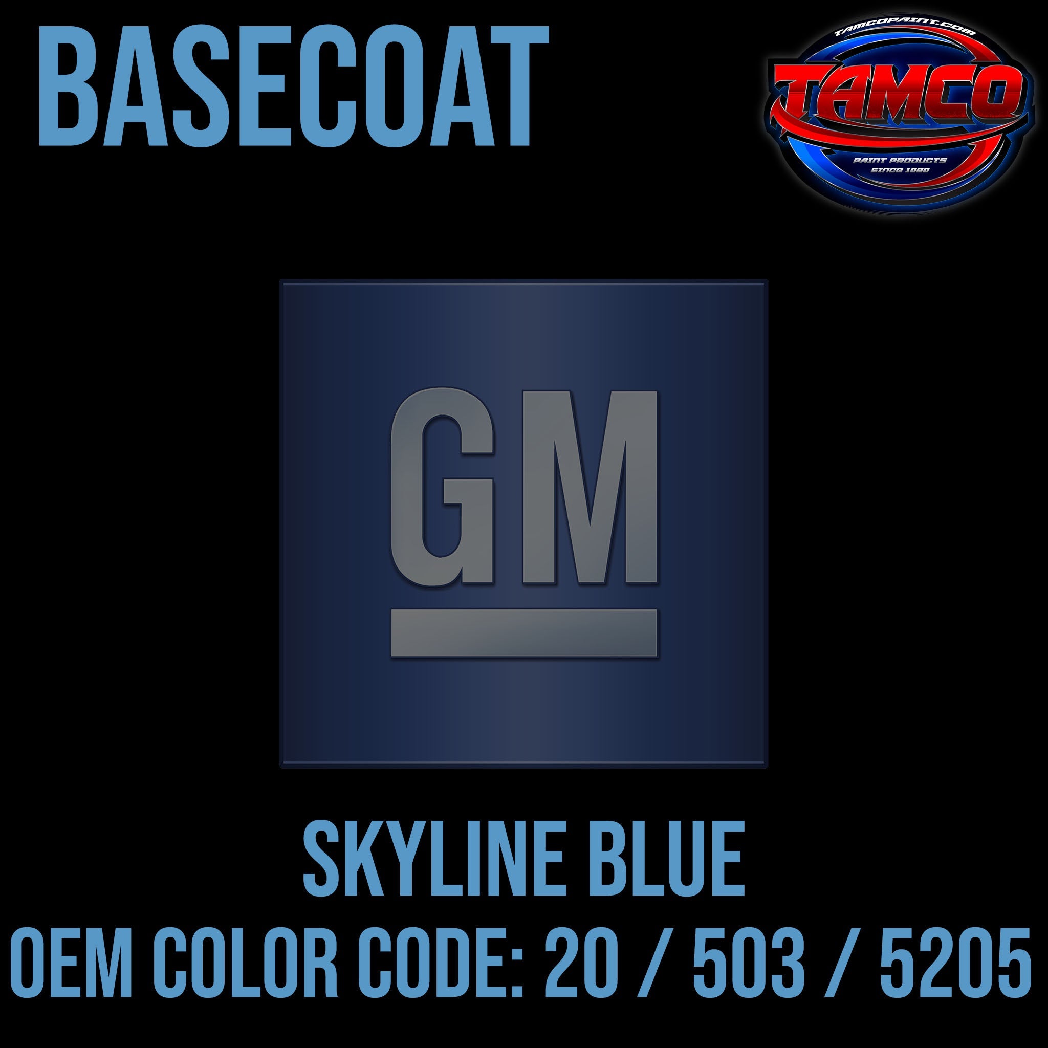 GM Skyline Blue OEM Basecoat
