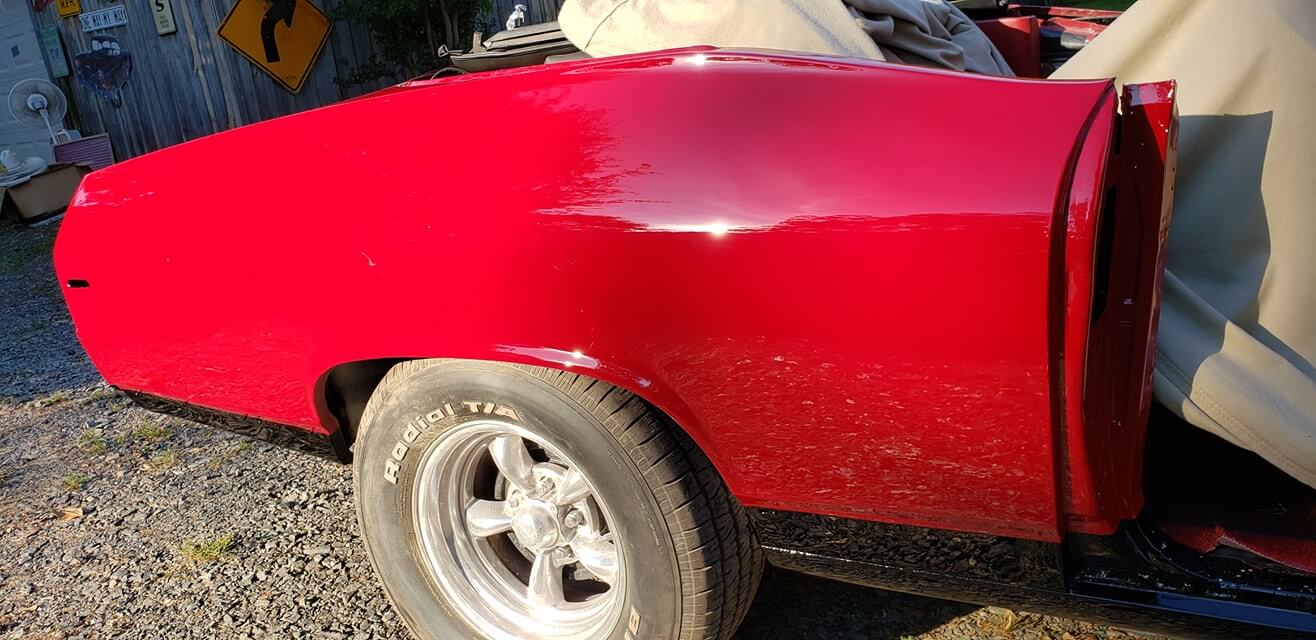 Tamco Paint GM Garnet Red in 1969 Chevrolet Chevelle SS Convertible