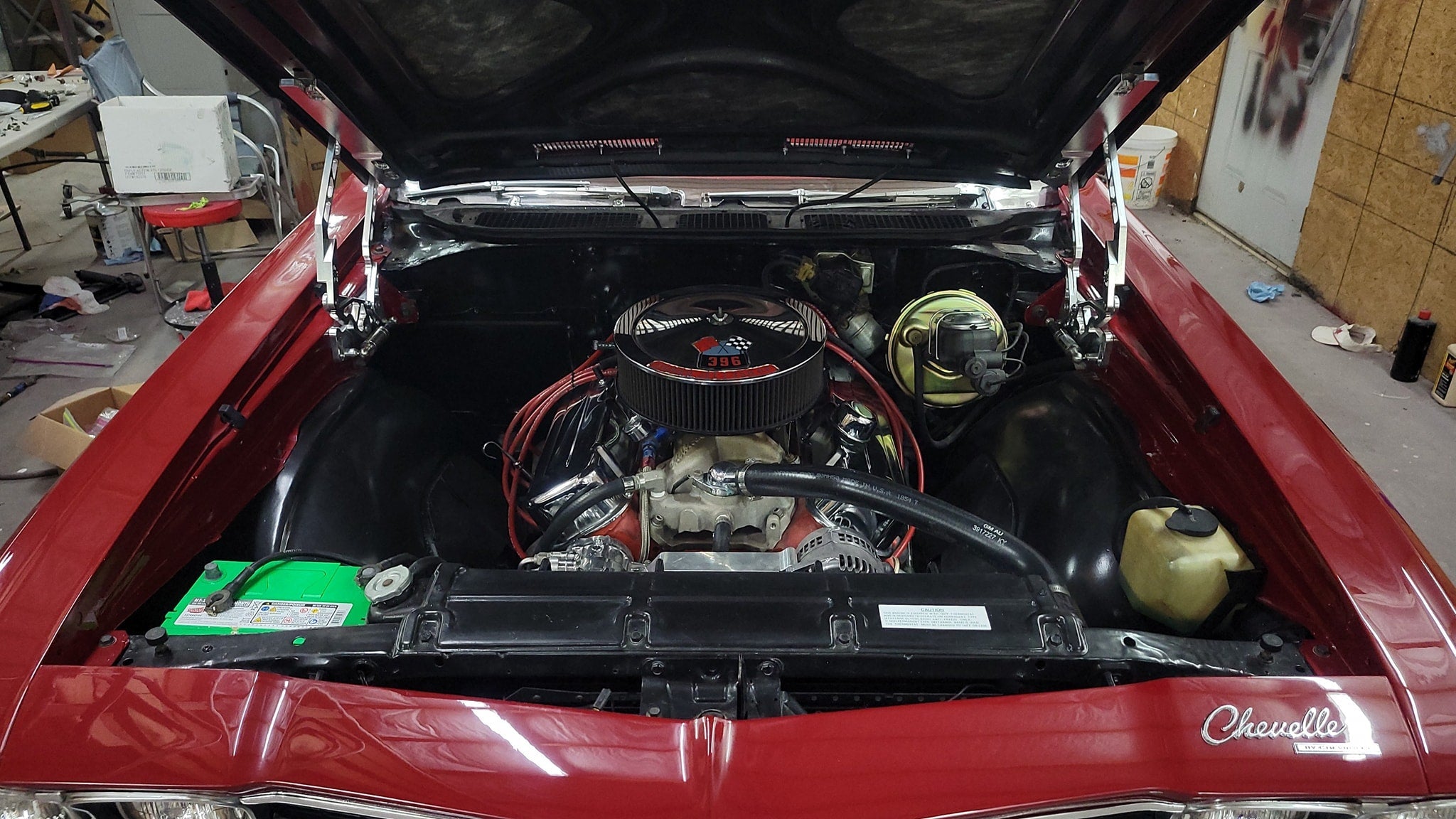 Tamco Paint GM Garnet Red in 1969 Chevrolet Chevelle SS Convertible