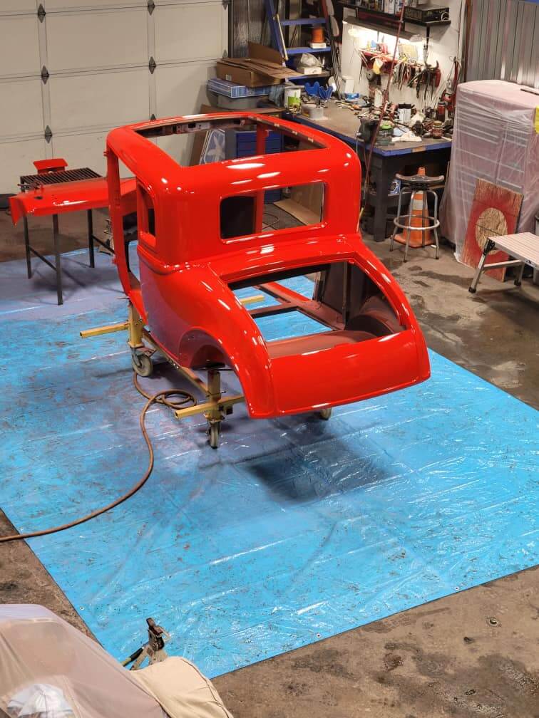 Tamco Paint AG Single Stage Series GM Hugger Orange in 1931 Studebaker