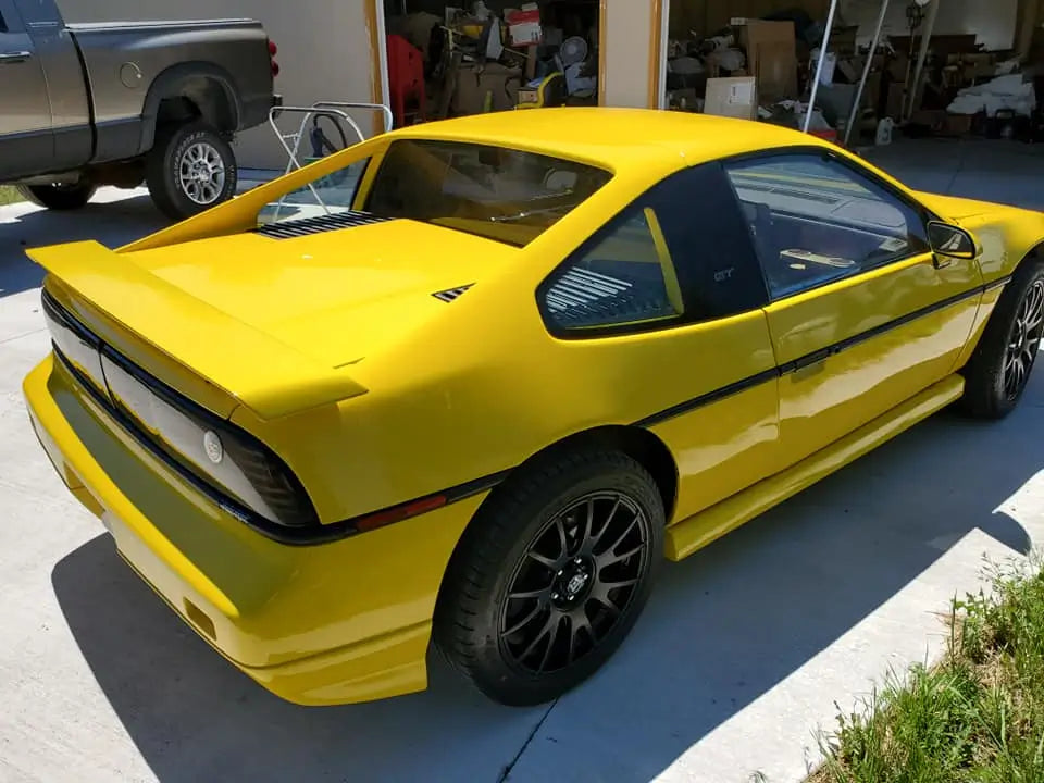 Tamco Paint GM Rally Yellow on 1988 Pontiac Fiero
