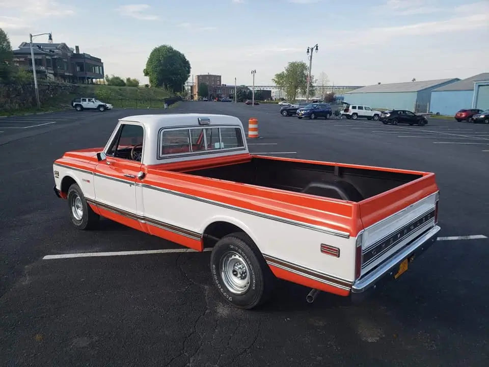 Tamco Paint GM Hugger Orange and GM Pure White on 1972 Chevrolet C10