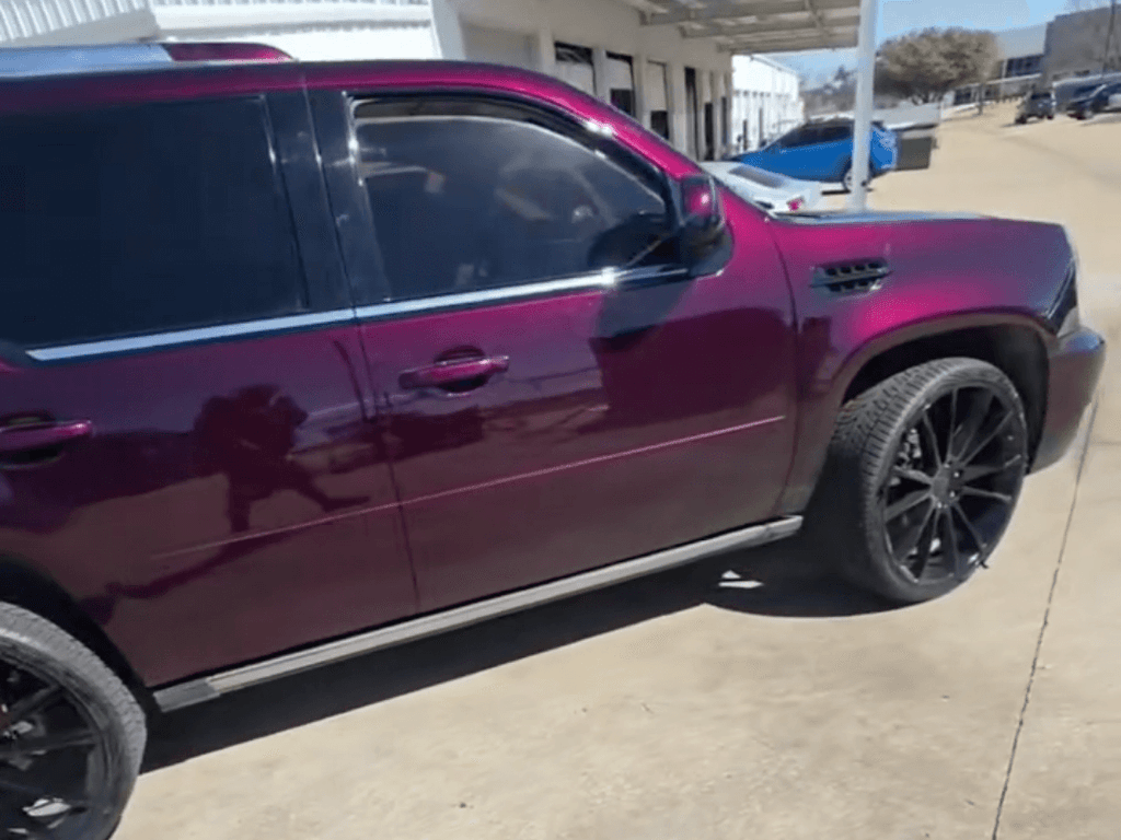 Tamco Paint Grapeness 2K Candy on Cadillac Escalade