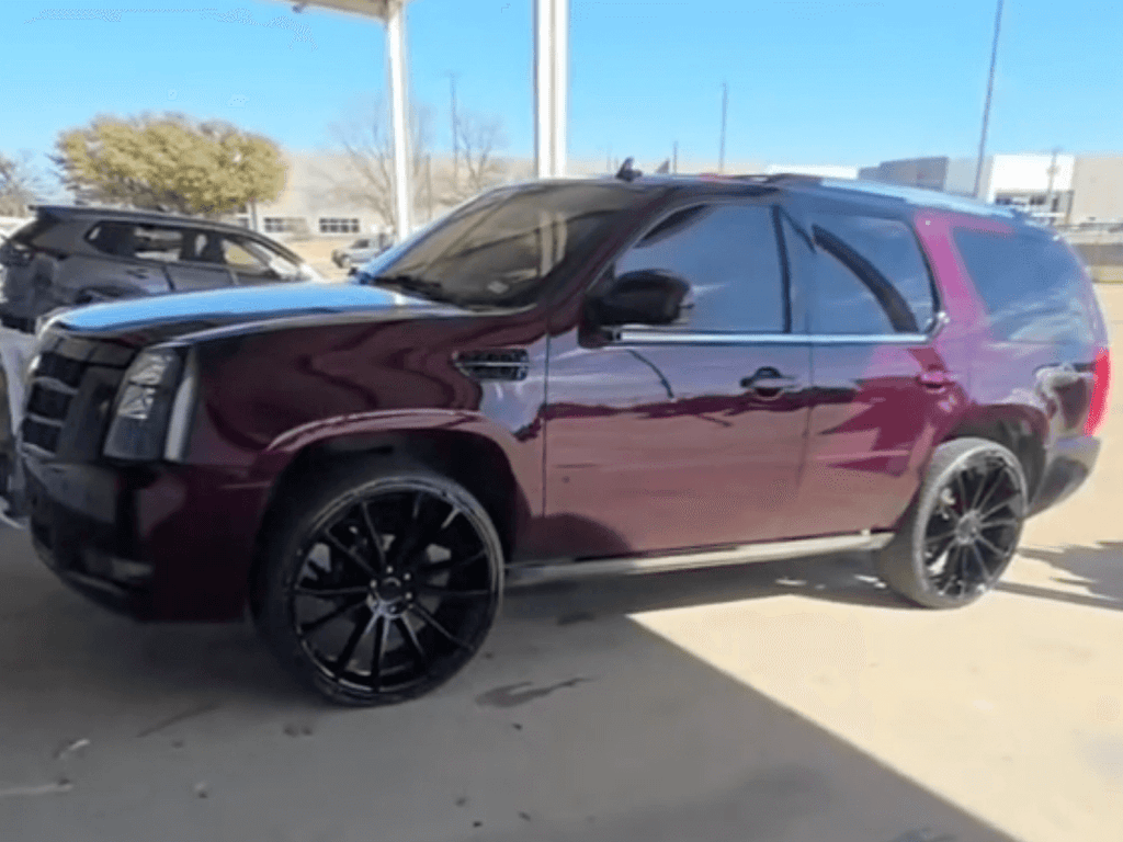 Tamco Paint Grapeness 2K Candy on Cadillac Escalade