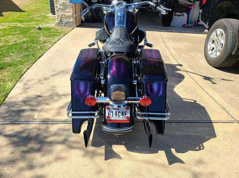 Tamco Paint Grapeness and Black Metal Candy Concentrate in Harley-Davidson