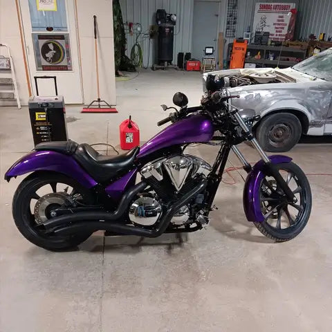 Tamco Paint Grapeness and Black Metal Candy Concentrate in 2010 Honda Fury