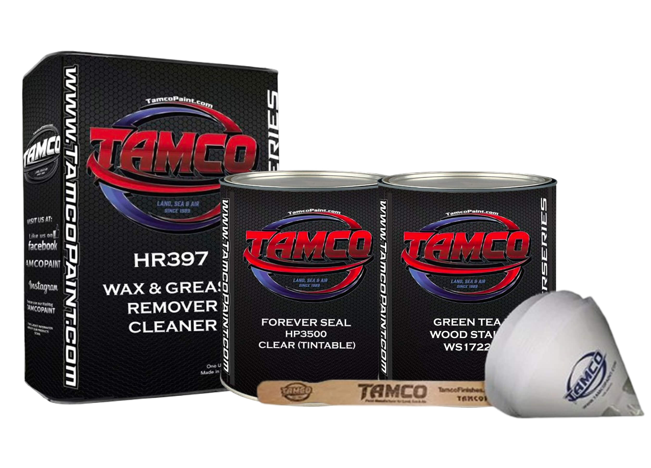 Tamco Paint Wood Stain Green Tea WS1722 with HR397