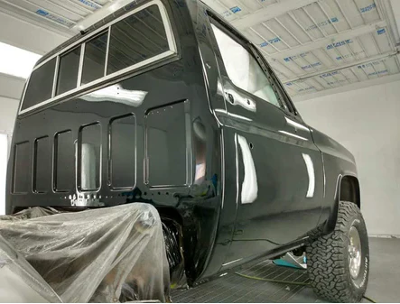 Tamco Paint HB9900 Jet Black Basecoat in 1986 Chevrolet Silverado
