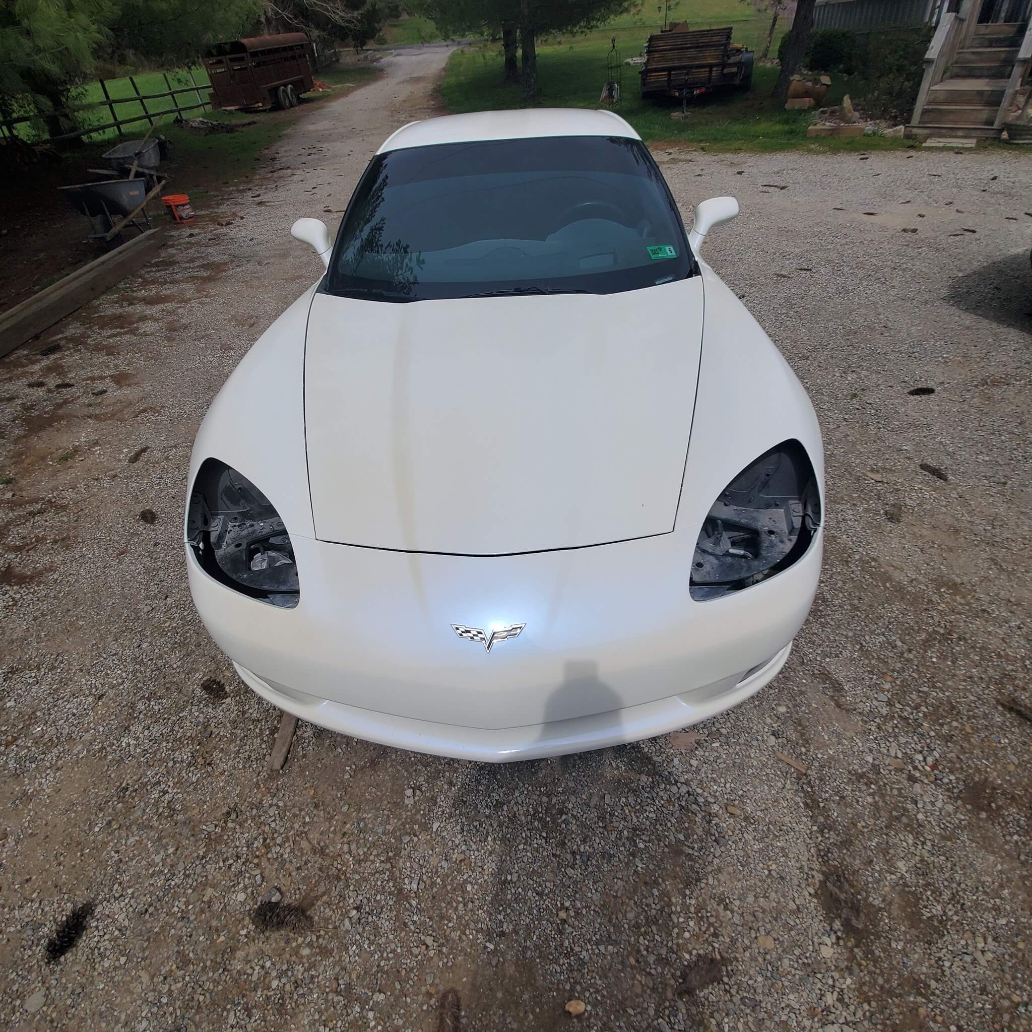 Tamco Paint Bright White Basecoat in 2007 Chevrolet Corvette
