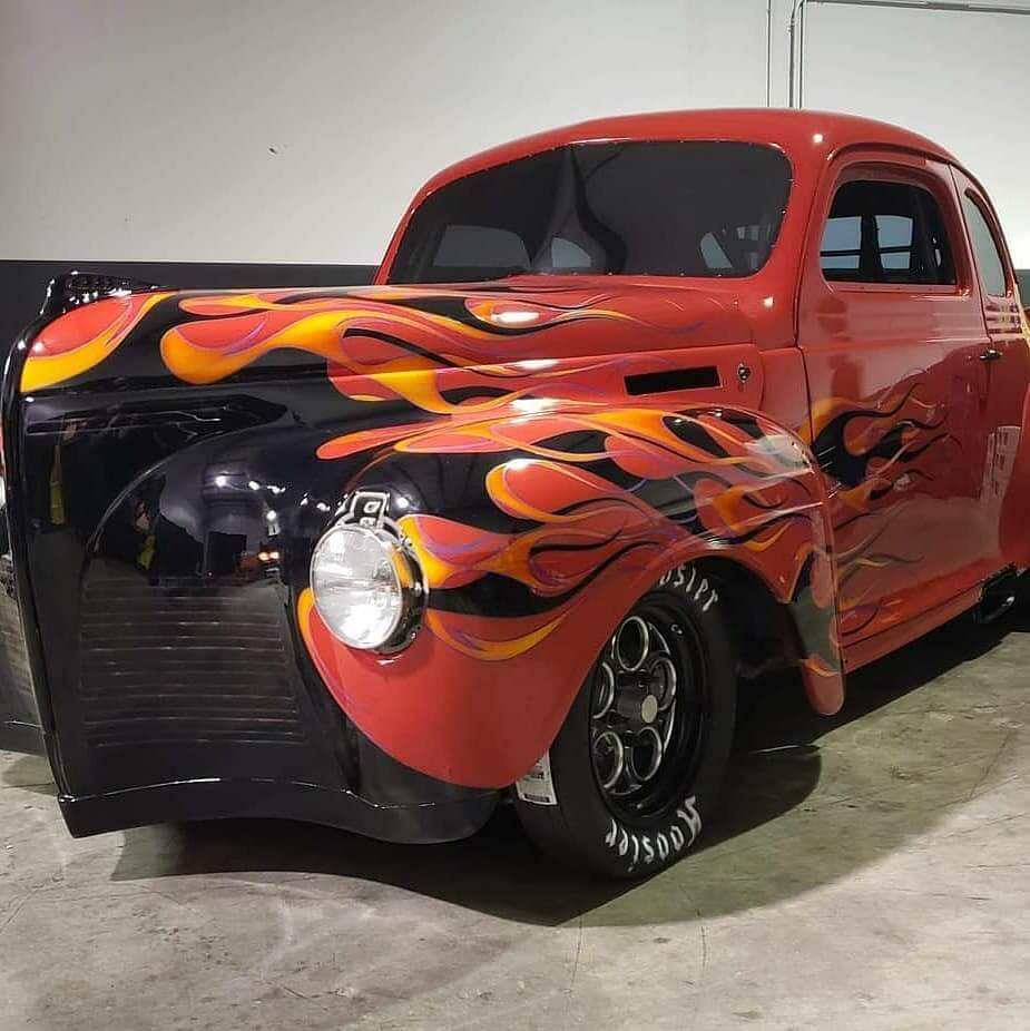 Tamco Paint HB9902 Bright Red Basecoat on 1940 Plymouth